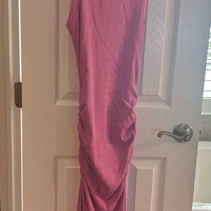 Michael Stars Fuchsia Ribbed Top